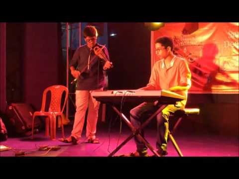 Journey Song(Piku) - Durga Puja performance(Violin and Keyboard) 2016 ft. Rayan Chakrabarti