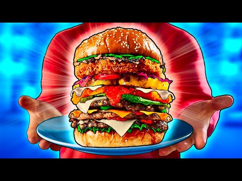 I Made a burger with 100 Ingredients