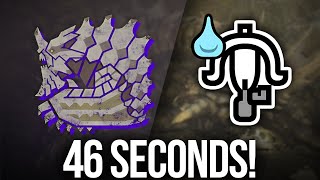 46 SECONDS - TEMPERED GRAVIOS SOLO SPEEDRUN | Monster Hunter Wilds LBG Build