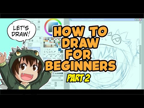 Anime Digital Art Tutorial for Beginners part 2 (how to draw)