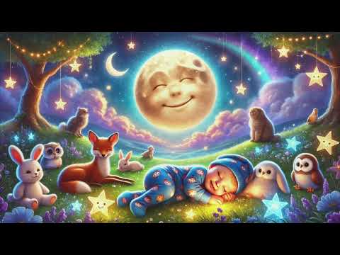 Zoo Animals Lullaby for Babies 🙉🐶 | Soothing Sleep Music with Cute Animal Friends 💤 🌙