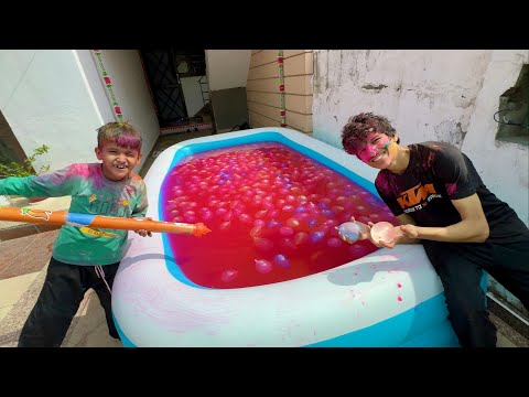 Swimming Pool Mein Balloons Dal Diye 😍 Holi 2025 Vlog