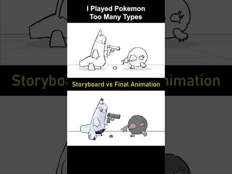 Storyboard vs Animation: Pokemon Too Many Types (shot 26)