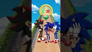 Sonic vs. Shadow! New Kiss Run Epic Funny Challenge! #sonic #shadow #sonicthehedgehog