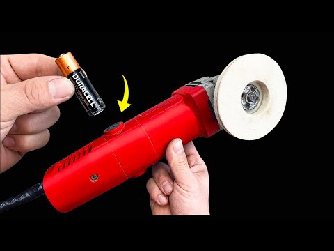 Insert Old Batteries into an Angle Grinder! You Won't Believe What Happens