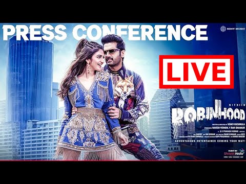 Robinhood Press Conference 🔴 Live | Nithiin | Sreeleela | Venky Kudumula | GV Prakash | | TFPC