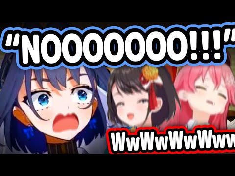 Subaru and Miko's Reaction To Kronii Freaking Out and Suffering While Playing Gomoku 【Hololive】