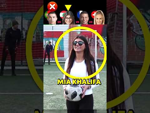 Ronaldo VS Mia Khalifa VS Mbappe VS Alisha VS Player : Penalty Kick Challenge