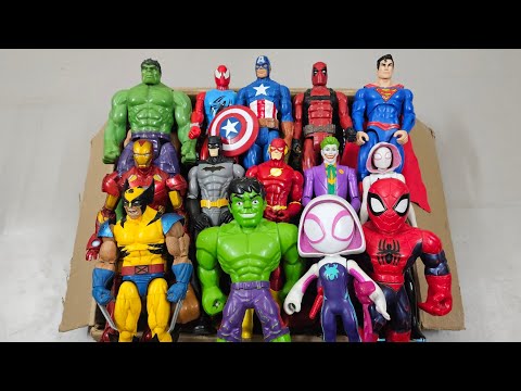 SPIDERMAN VS HULK VS IRONMAN VS CAPTAIN AMERICA VS THANOS VS VENOM SUPERHERO AVENGERS UNBOXING