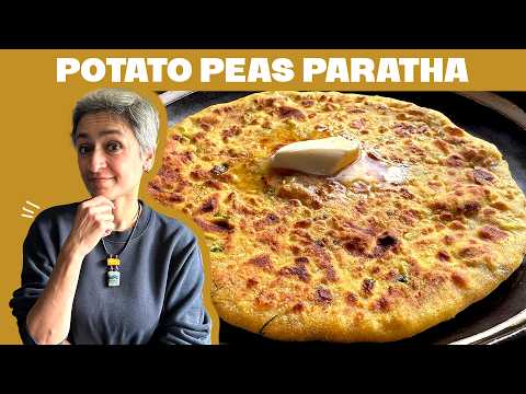 PERFECT PARATHA - Potato and peas stuffed flatbread!