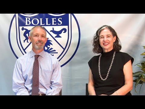 Tyler Hodges with Chief Advancement Officer Carol Nimitz