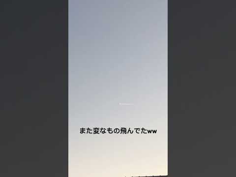 また変な物飛んでたwww