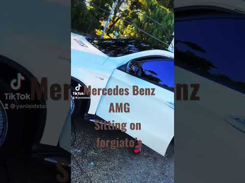 Mercedes Benz sitting on Forgiato’s ...love detailing this car#youtube #youtubeshorts #detailing ￼