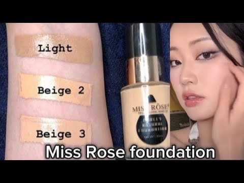 Miss Rose foundation // Review / Best Fondation .|| The Lovely Girl Mano.