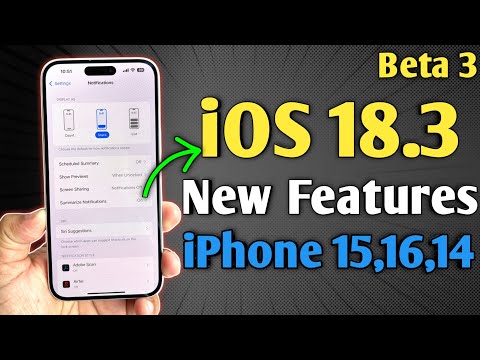 iOS 18.3 Public Beta 3 - Features in iPhone 15 and iPhone 16