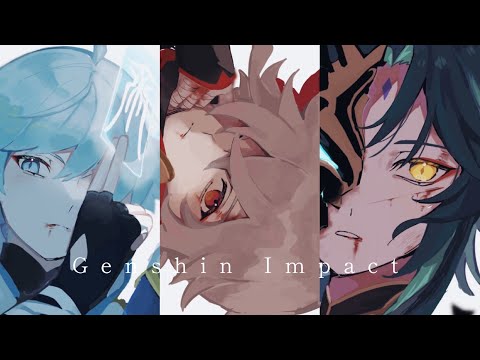 【イラストメイキング】❀原神❀【ClipStudio指描き】speedpaint