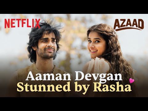 Rasha Thadani ADORABLY Praises Aaman Devgan's Horse Riding Skills 🫶 | Azaad | Netflix India