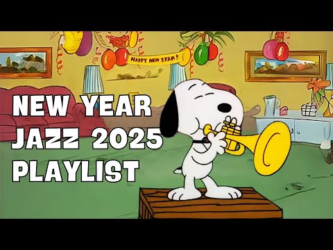 [new year 𝗽𝗹𝗮𝘆𝗹𝗶𝘀𝘁] Enjoy the 2025 New Year Jazz Playlist with Snoopy 🥂 Festive Year End Atmosphere