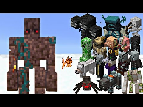 Minecraft: All Mobs vs Blackstone Golem – Ultimate Battle! (Epic Mob Fight!)