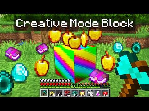 Minecraft UHC but I secretly added a Creative Mode block...