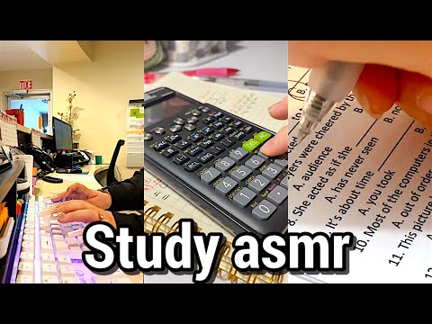 💻📚📝Study with me writing notes | Stationary organizing asmr | asthetic study notes taking asmr