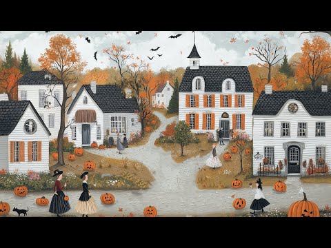 Halloween Vintage TV Art | 12 Images | 2 Hours | Halloween TV Art | Ghost TV Art | Fall Decor | 4K