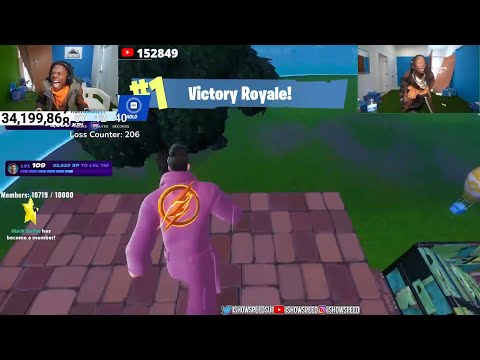 PLAYING FORTNITE UNTIL WE WIN pt 5 ⛏️ ft. Kai Cenat (RANKED)