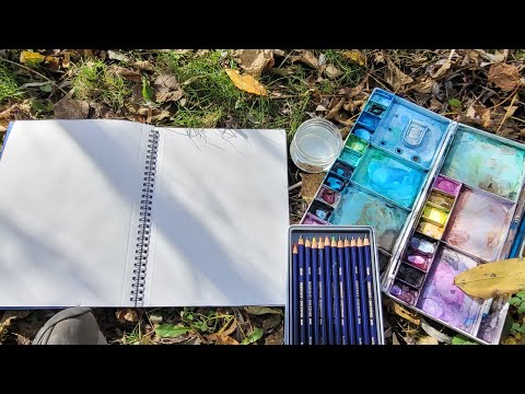 Art Journal- connecting with the trees in plein-air