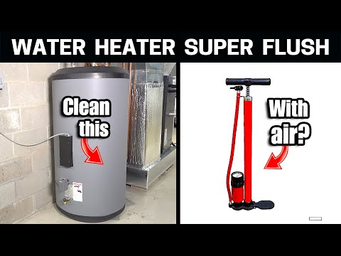 EASY Way to Flush Your Hot Water Heater using AIR - Sediment Buster