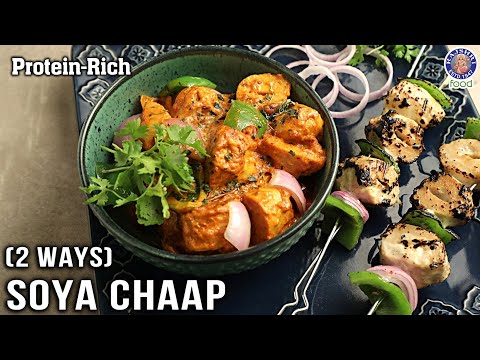 Soya Chaap 2 Ways | Soya Malai Chaap & Soya Tikka Chaap | Quick Veg Starter Recipes | Chef Varun