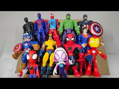 SPIDERMAN VS HULK VS CAPTAIN AMERICA VS IRONMAN VS THANOS VS VENOM SUPERHERO AVENGERS UNBOXING