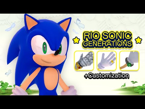 Sonic Generations: Customizable Rio Sonic Model