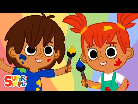 Mixing Colors | Art Song for Kids | Super Simple Songs