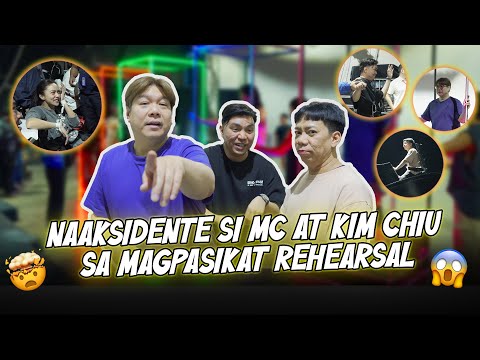 NAAKSIDENTE SI MC AT KIM CHIU SA MAGPASIKAT REHEARSAL (THE MAKING OF BUWIS BUHAY PERFORMANCE)