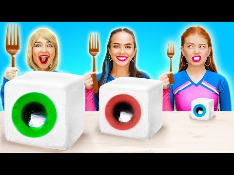 Big vs Medium vs Small Food Challenge! Funny Food Situations by 123 GO! FOOD