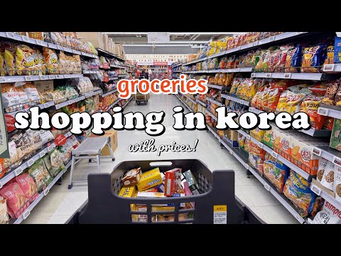 shopping in korea vlog 🇰🇷 supermarket food with prices 🥦 cooking & snacks unboxing