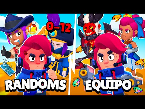 💀 JUGUE 1 HORA CON *RANDOMS* Y 1 HORA CON *EQUIPO* 😎 ¿QUE TANTA DIFERENCIA HAY?