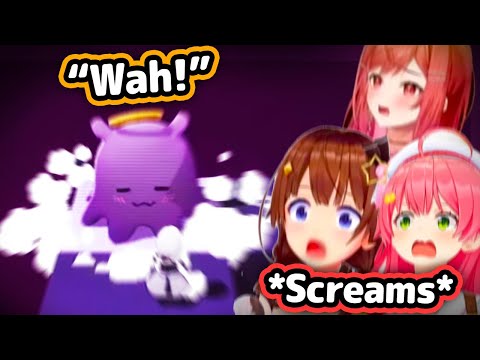 HoloJP's Reaction To Takodachi Jumpscare In Fan-Game Is Too Cute【Hololive】