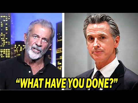 Mel Gibson Sends a message to Newsom