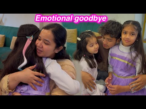 Emotional goodbye | Sitara yaseen vlog