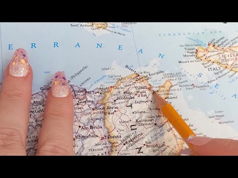 ASMR ~ Ben Arous, Tunisia History & Geography ~ Soft Spoken Map Tracing Google Earth