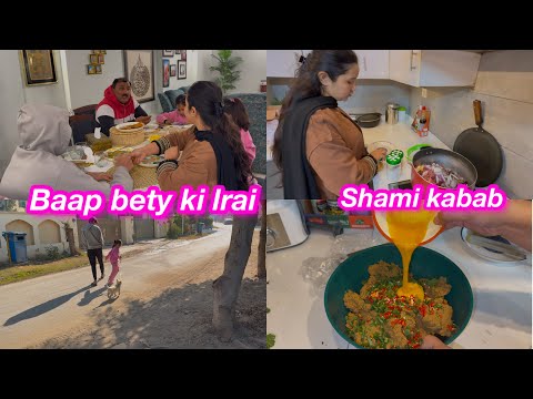 Baap bety ki lrai | shami kabab bnai | Sitara yaseen vlog