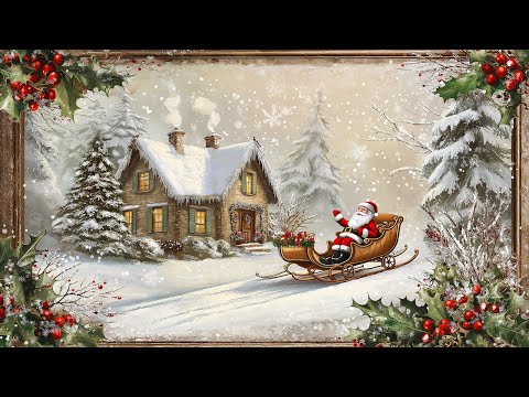 Cozy Christmas Slideshow For Your TV | 60 Images | 10 Hours | 4K | Christmas Art For Your TV