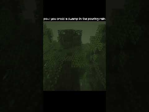 A little bit cold. #minecraft #rainsounds #sleepy #pov