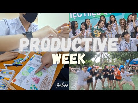 PRODUCTIVE WEEK | thi cuối kì, workshop, clb, healing, đi chơi và kết thúc năm nhất | Jimboo