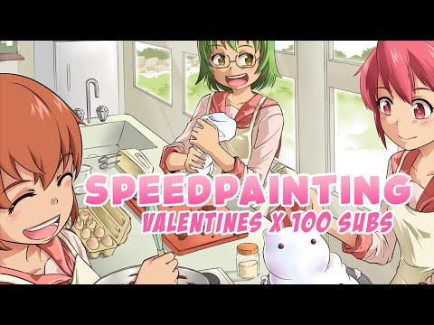 [SpeedPainting]Valentines x 100 Subscriber Special