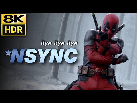 NSYNC  "Bye Bye Bye" MV • Deadpool & Wolverine Opening Scene • 8K HDR & HQ Sound