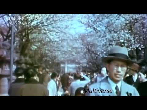 日本で撮影された最初期のカラー映像 (昭和12年)『上野公園の桜並木』