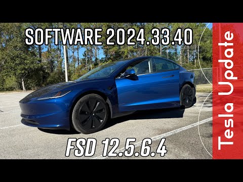 Tesla Update 2024.33.40- New FSD But Not V13