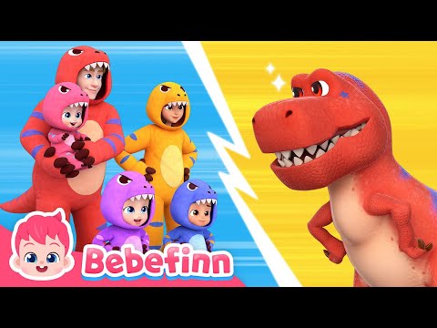 🦖↗️ Move Like the T-RexㅣEP140ㅣSong for KidsㅣBebefinn Nursery Rhymes